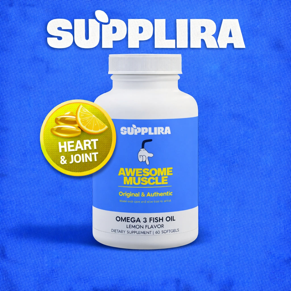 Omega 3 Fish Oil Supplement (60 Softgels)