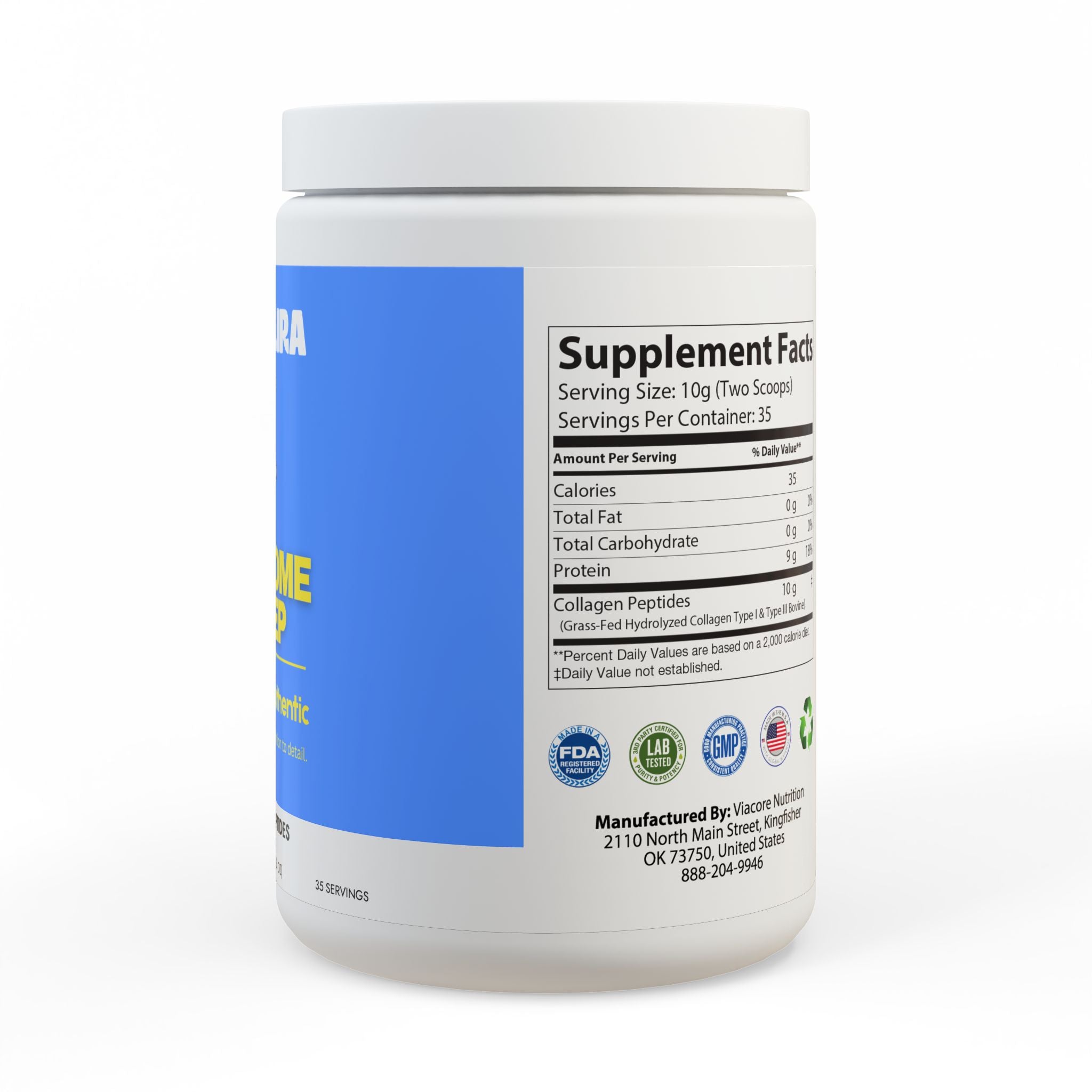 Collagen Peptides Type I & III Supplement (350g, 12.3oz)