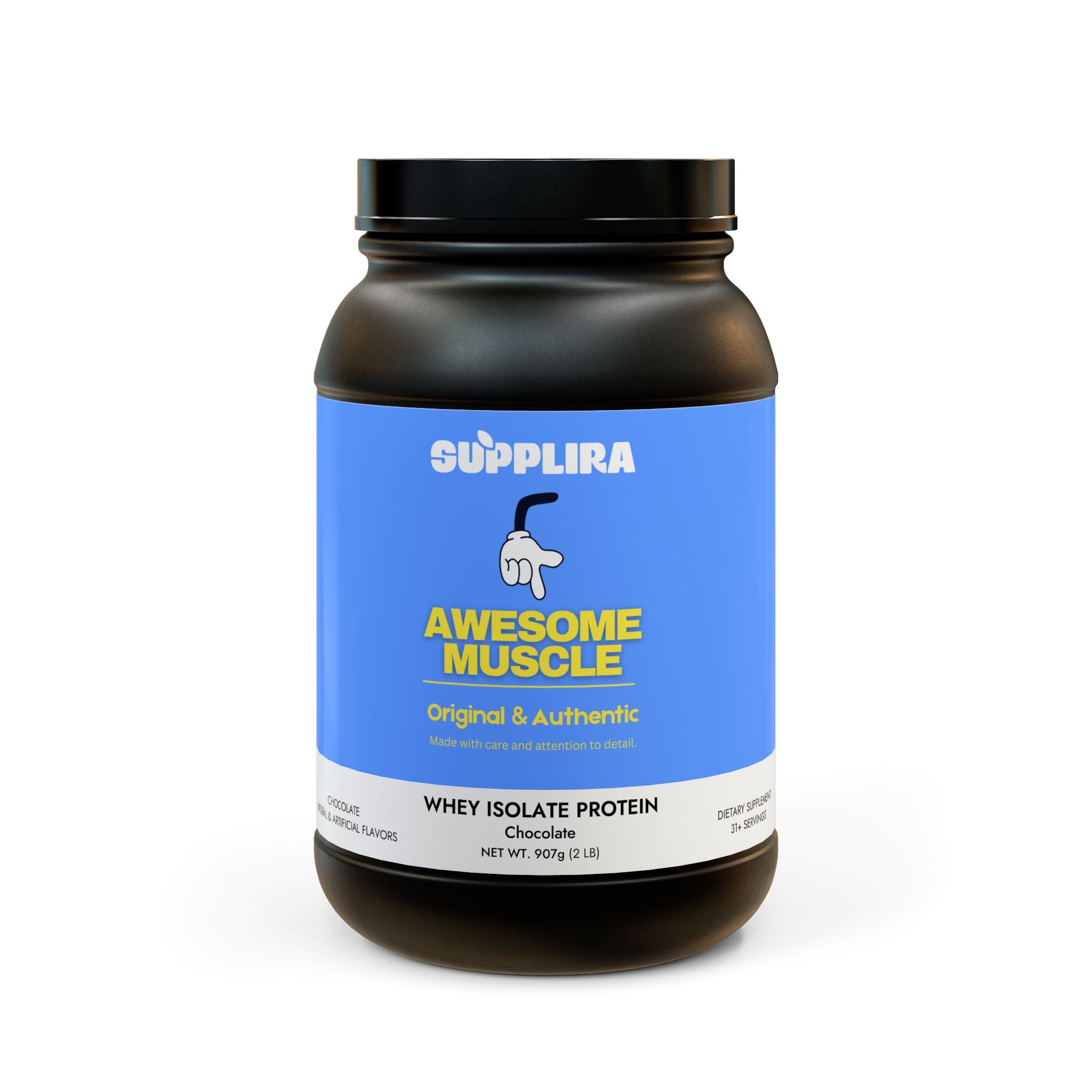 Whey Isolate Protein Supplement (907g, 2lb)