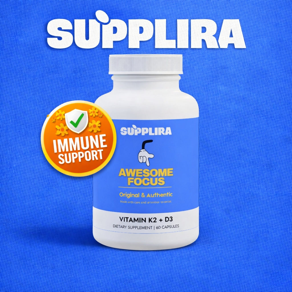 Vitamin K2 + D3 Supplement (60 Capsules)